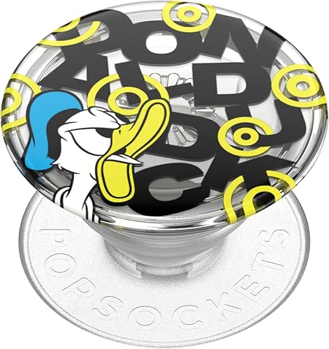 PopSockets Agarre translúcido para teléfono con soporte expandible, enchufe pop para teléfono - Angry Donald