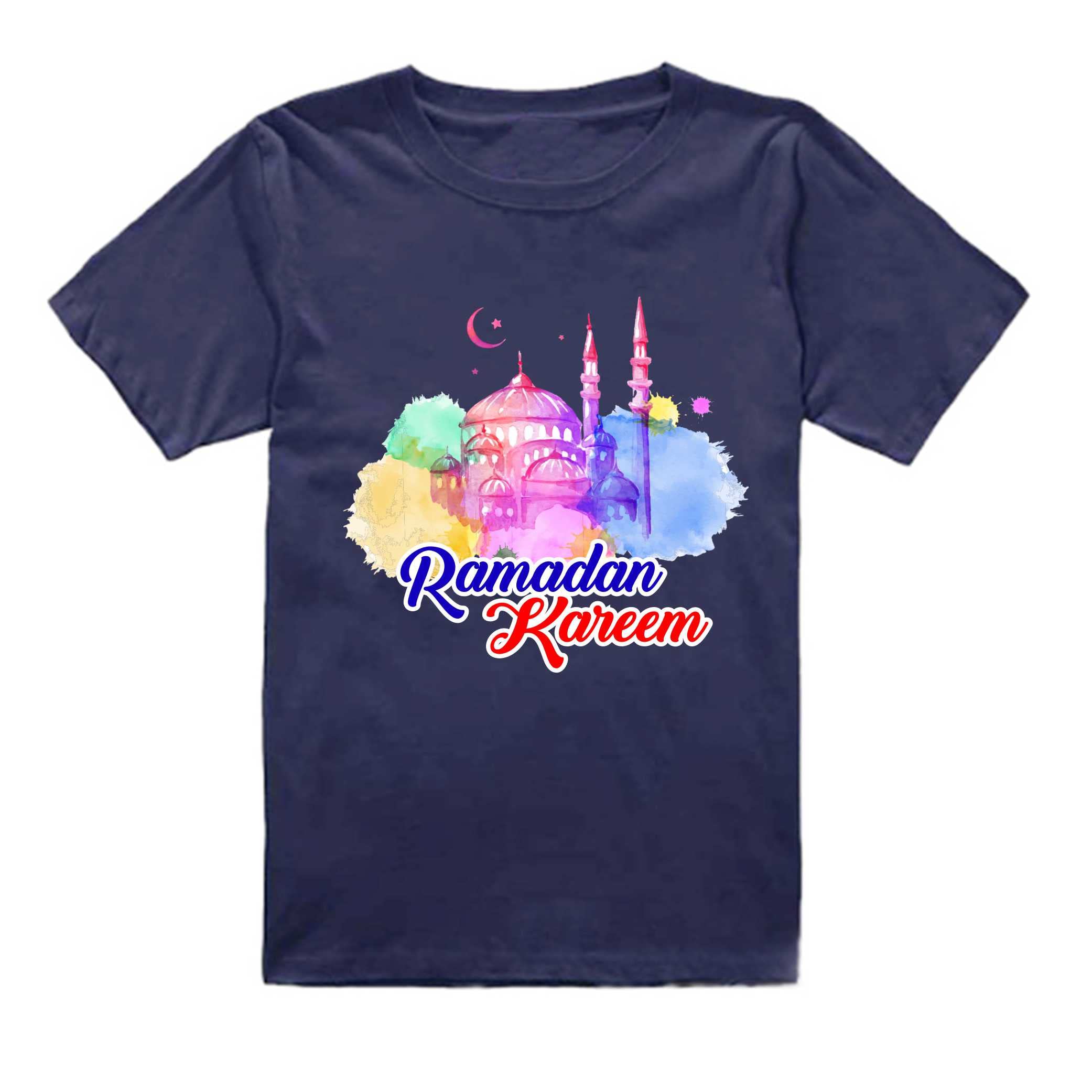 FMstyles - Ramadan Kareem Design Kids Dark Blue Tshirt