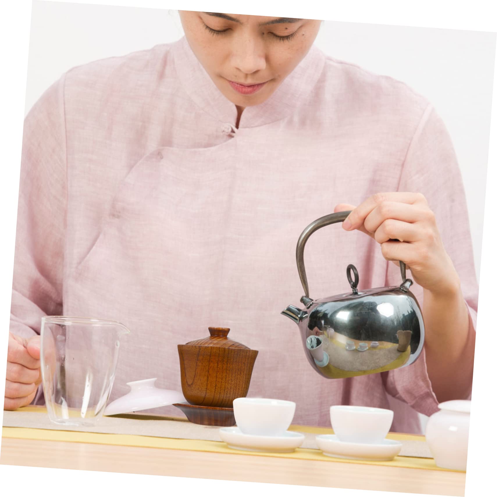 Ciieeo 3sätze Chinesische Teetasse Mit Deckel Keramiktasse Im Klassischen Stil Für Teeliebhaber Elegantes Design Für Zuhause