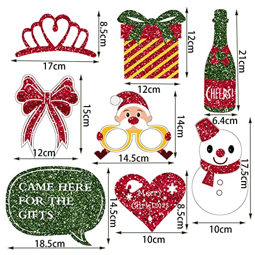 31Stück Weihnachten Foto Requisiten,Fotobox Accessoires für Weihnachten,Weihnachtsparty Foto Booth Requisiten Dekorationen,Party Zubehör,Tischdeko Geburtstag,Silvester Foto Requisiten,Party Deko