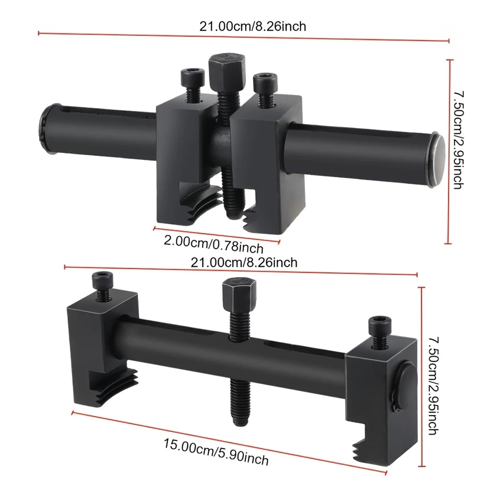 Drum madjuster Extractores Universales De Poleas Acanaladas Para Transmisión, Herramienta Para Cigüeñal, Ajustable 40 Mm A 165