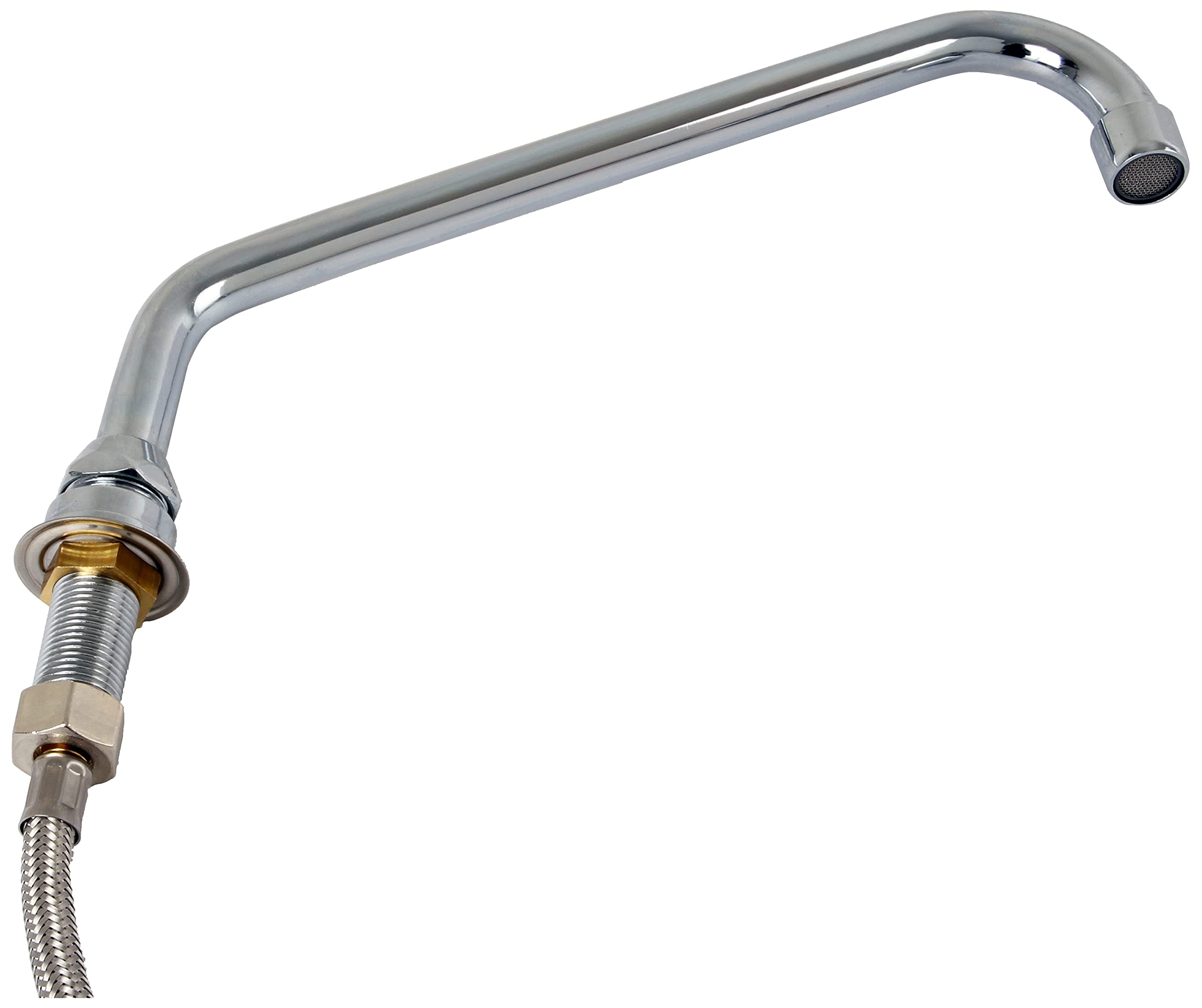 Saro - Thea Robinet Pivotant avec Pédale, pour Eau Froide et Eau Chaude, Adapté à la Haute Pression, Portée 300 mm, avec Tuyaux de Raccordement