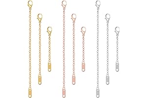 9 Pcs Necklace Extenders, Delicate Jewelry Chain Extenders for Necklaces