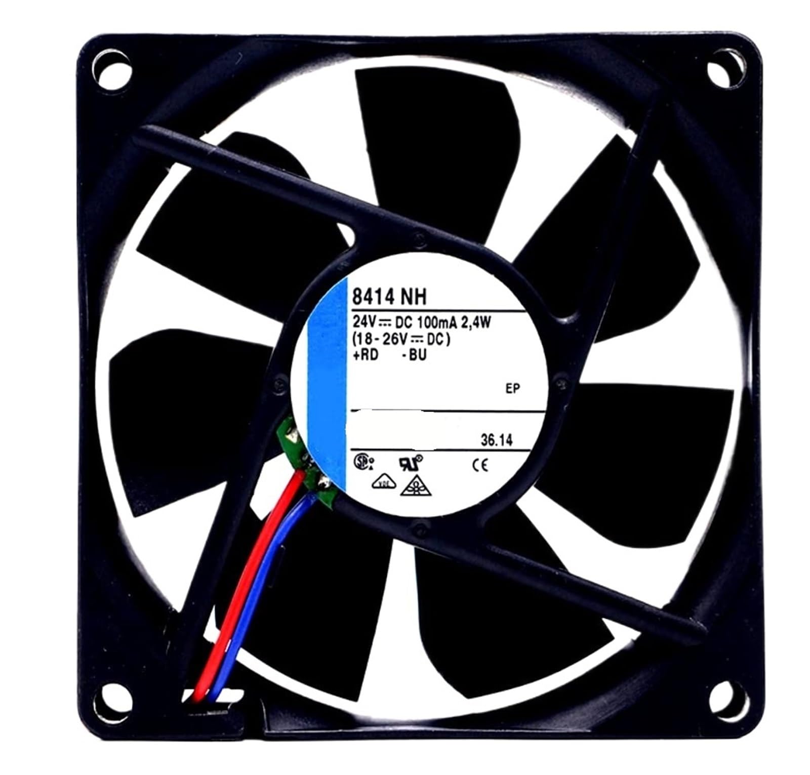 PEQYUACTE 8414NH Fan 8025 2.4W 24V Fan