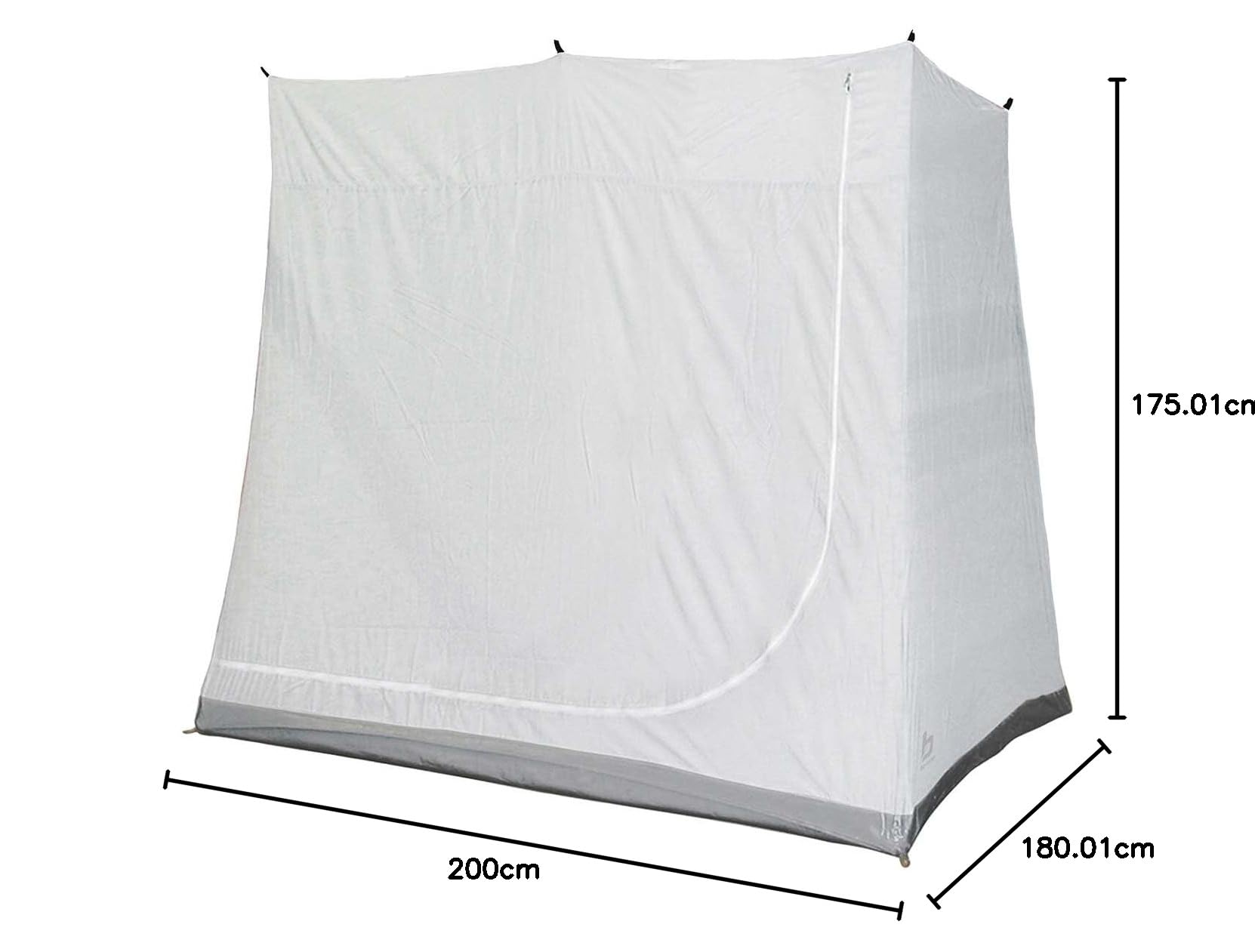 Bo-Camp - Tente intérieure - Pour auvent - 2 pers. - 2x1,8x1,75 mètres, Gris