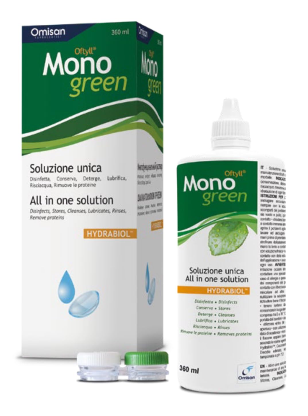Monogreen Bio Soluzione Unica per Lenti a Contatto - 360 ml, 1