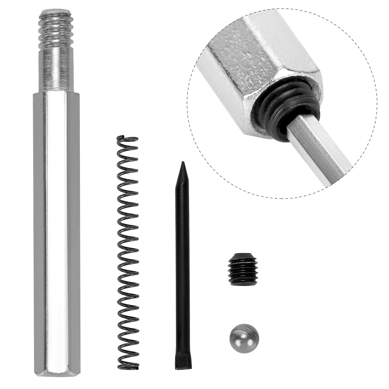 QWORK® 13 sztuk wierteł do spawania punktowego, 3/8" ostrze do spawania punktowego z chwytem sześciokątnym, do cienkich płyt ze stali nierdzewnej, żelaza i aluminium