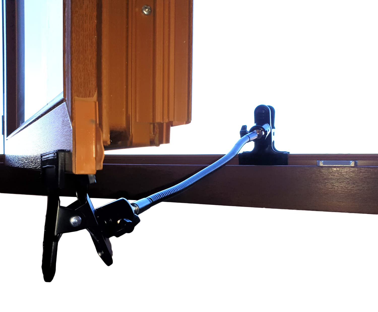 Entreabridor de Ventana Ajustable Sin Perforar con Posición Seguridad Gatos - Courandair