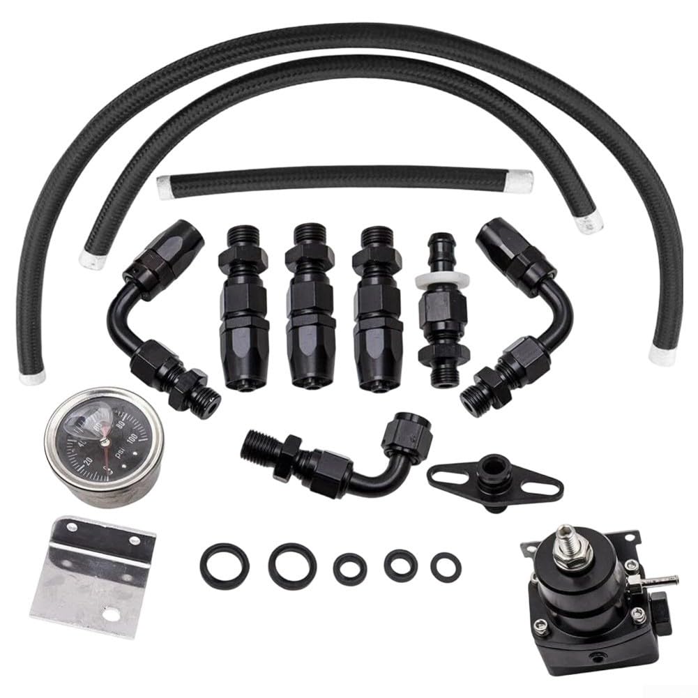 Régulateur Pression 30-70 PSI pour Moteur pour efi Régulateur(Black)