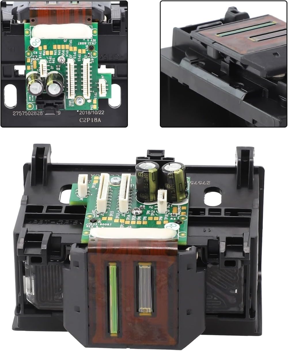Wymienna głowica drukująca, tworzywo sztuczne ABS, akcesoria zamienne do serii HP Officejet, kompatybilne z modelami od 6950 do 6970, czarna