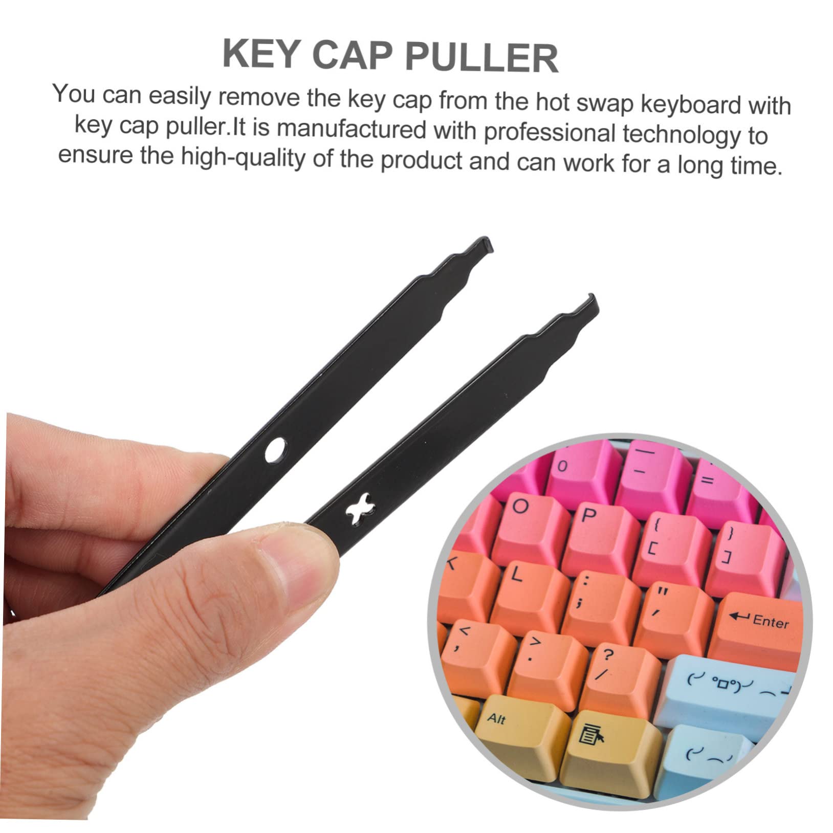 Hemobllo 3sets Kit Di Strumenti Per Pulizia Tastiera Meccanica Estrattore Keycap Pinzette e Spazzola Accessori Professionali Per Manutenzione Tastiere