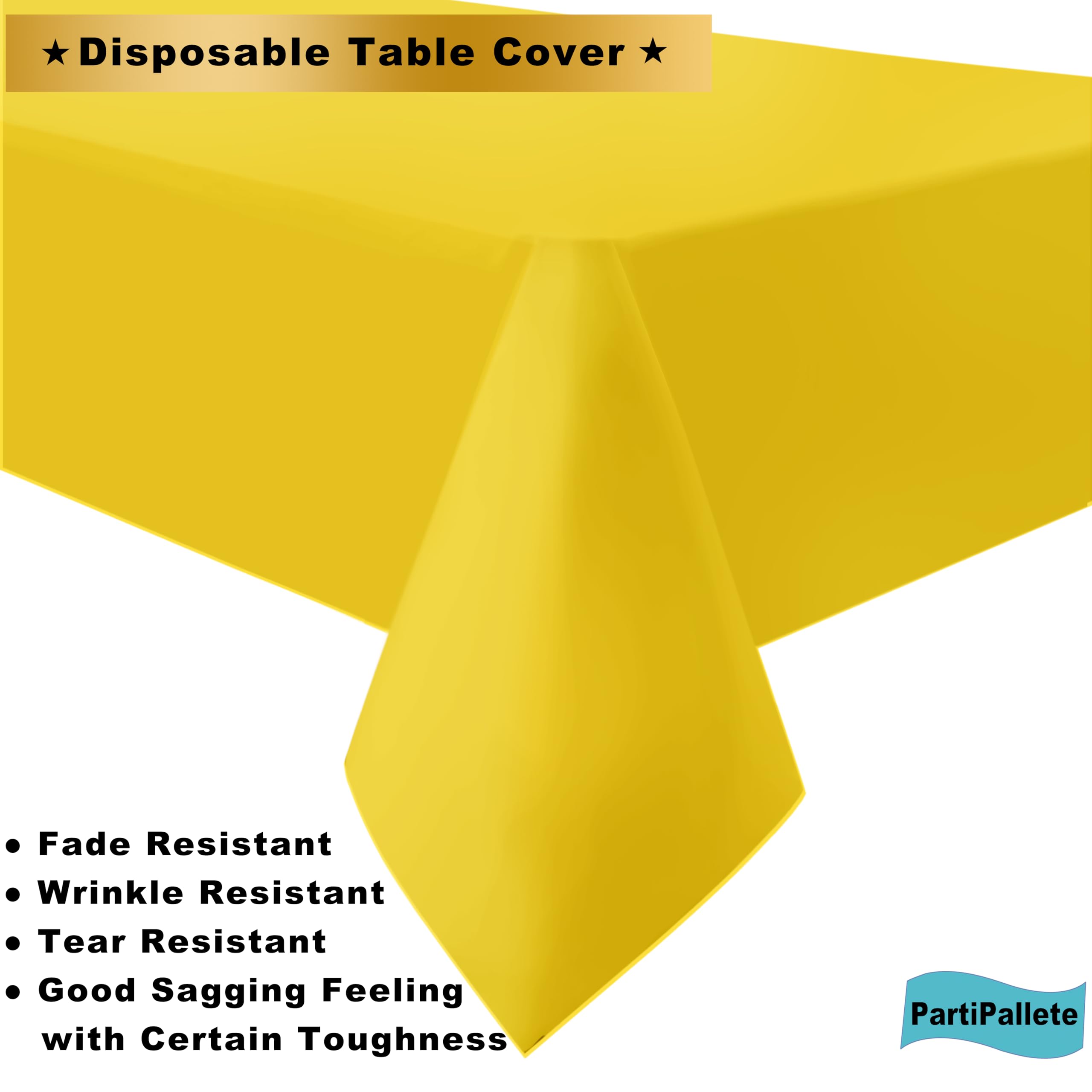 Neon Yellow Plastic Round Table Cover (84'') Pack Of 1 - Eye-422286