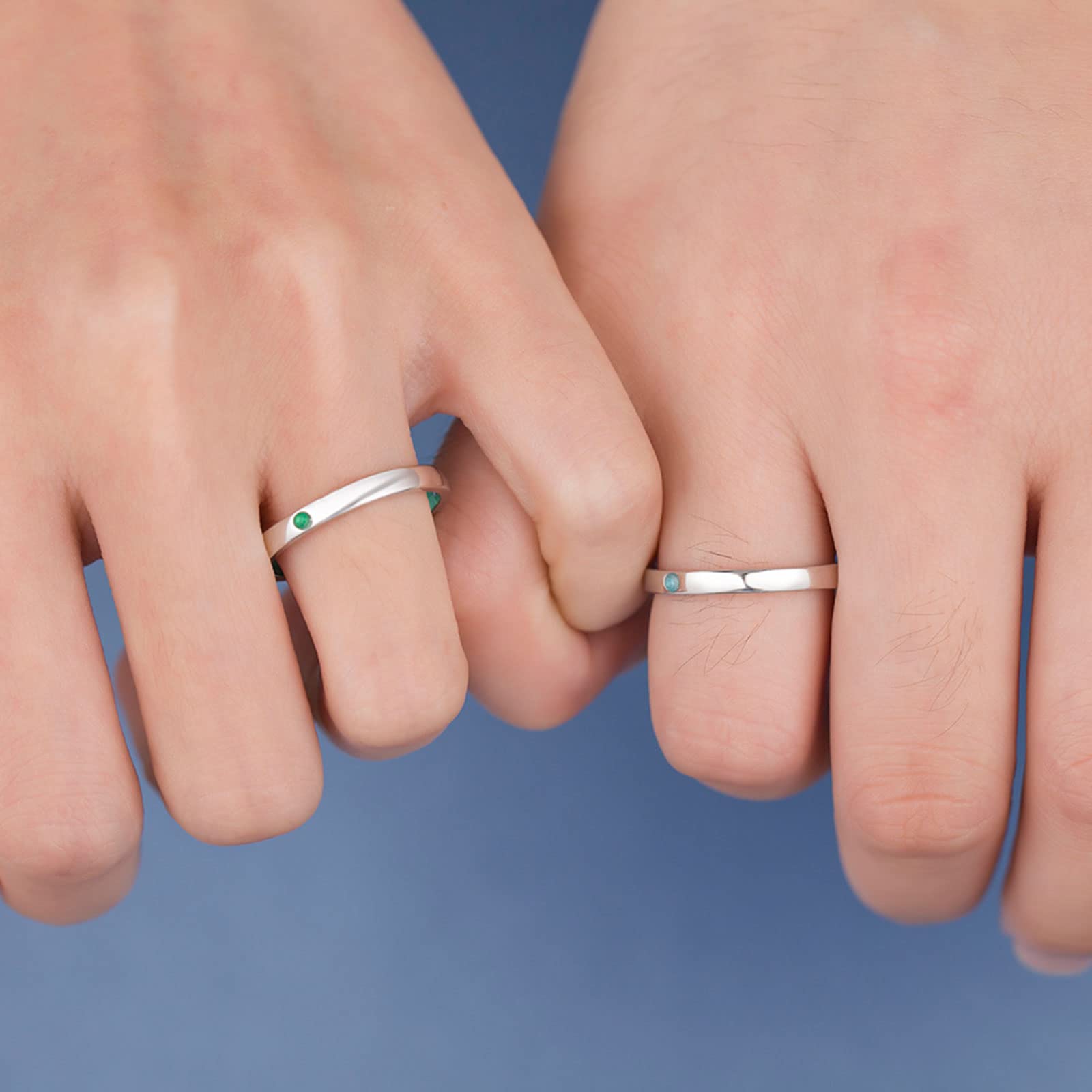 SOULMEET Namensring aus massivem 9 Karat / 14 Karat Gold mit Geburtsstein, personalisierbar, Geschenk für Frauen, Muttertag, Geburtstag, Metall, Zirkonia