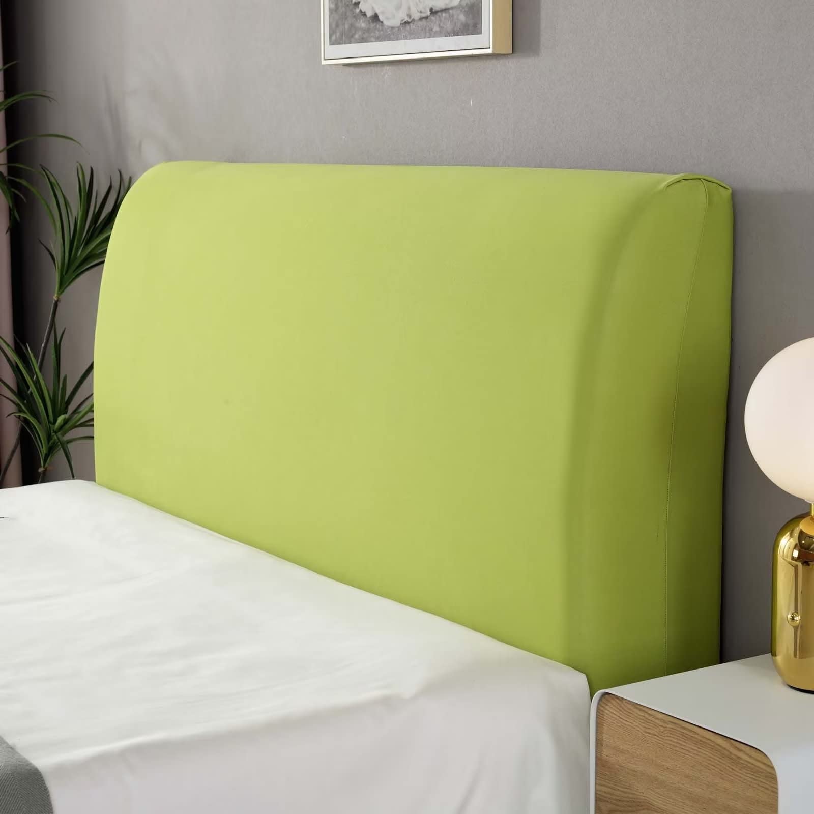 ZGLCQSGY Dustproof All-inclusive Bed Headboard Cover Modern Elastic Headboard Cover Stretch Dustproof Bed Head Cover Slipcover Protector For Bedroom DecorοΌ170-190cm,greenοΌ