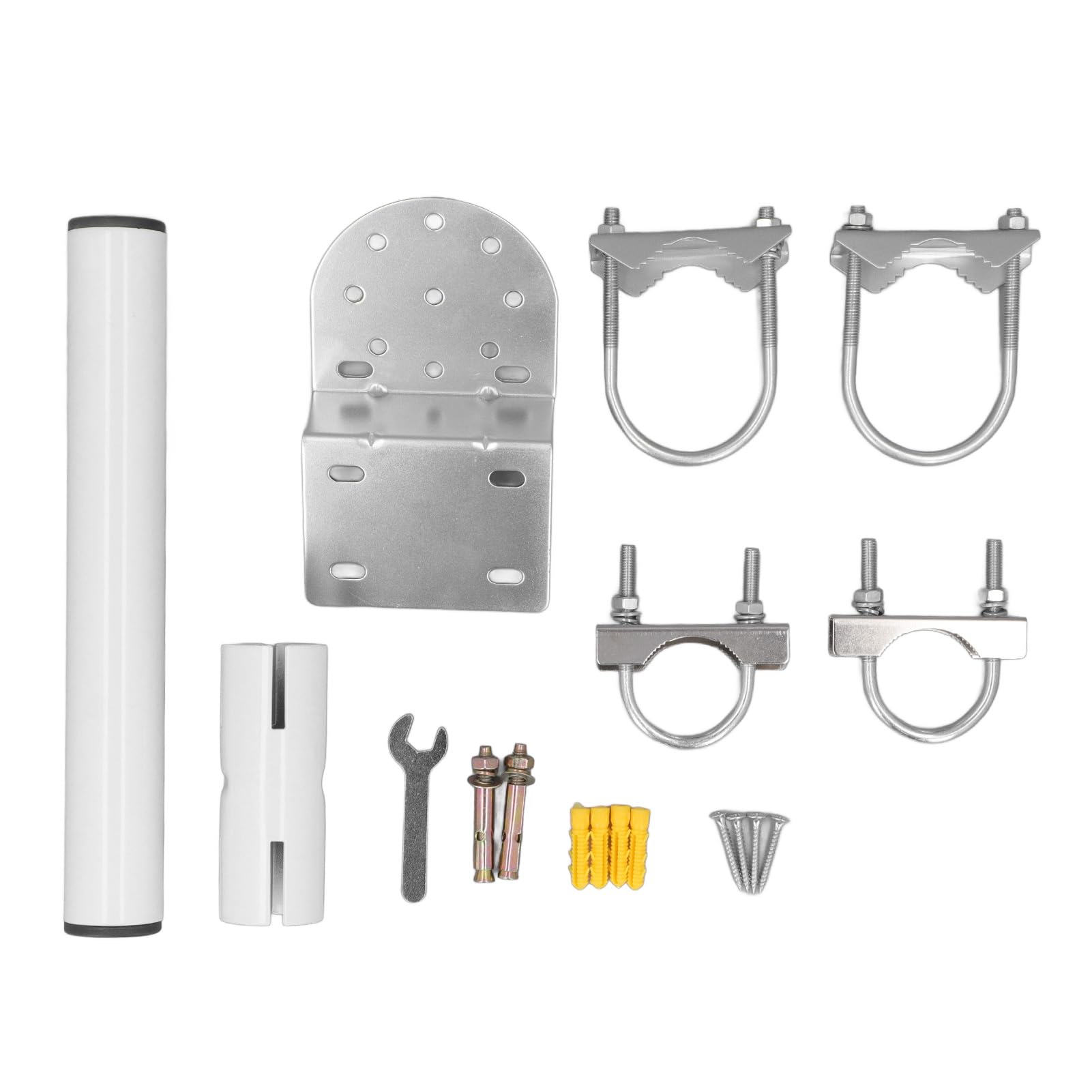 Kit de Montage sur Mât d'antenne, Support de Mât Mural de Toit en Acier Inoxydable pour Antennes Rectangulaires Starlink V2