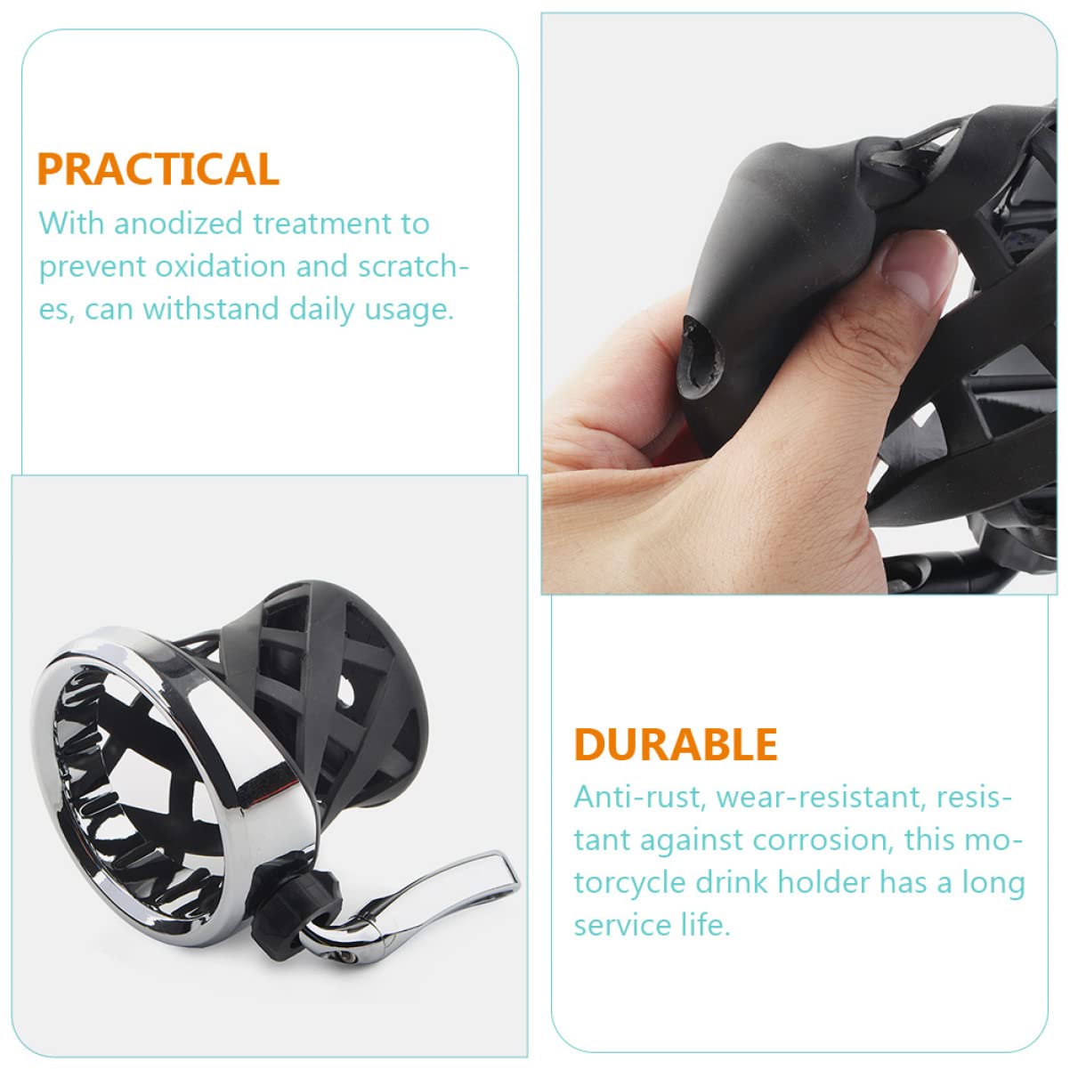 SUPVOX Porte-gobelet Compatible Support De Bouteille Élégant Et Pour Guidon Installation Facile Et Design Chic