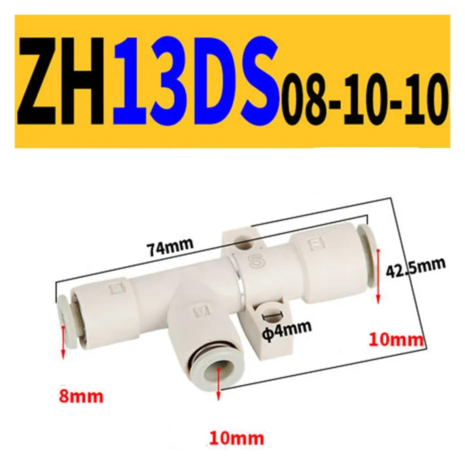 Mikro-próżniowy wyrzutnik pneumatyczny seria ZH wielostopniowy generator powietrza i próżniowy wyrzutnik ZH05 ZH07 ZH10(ZH13DS 08-10-10)