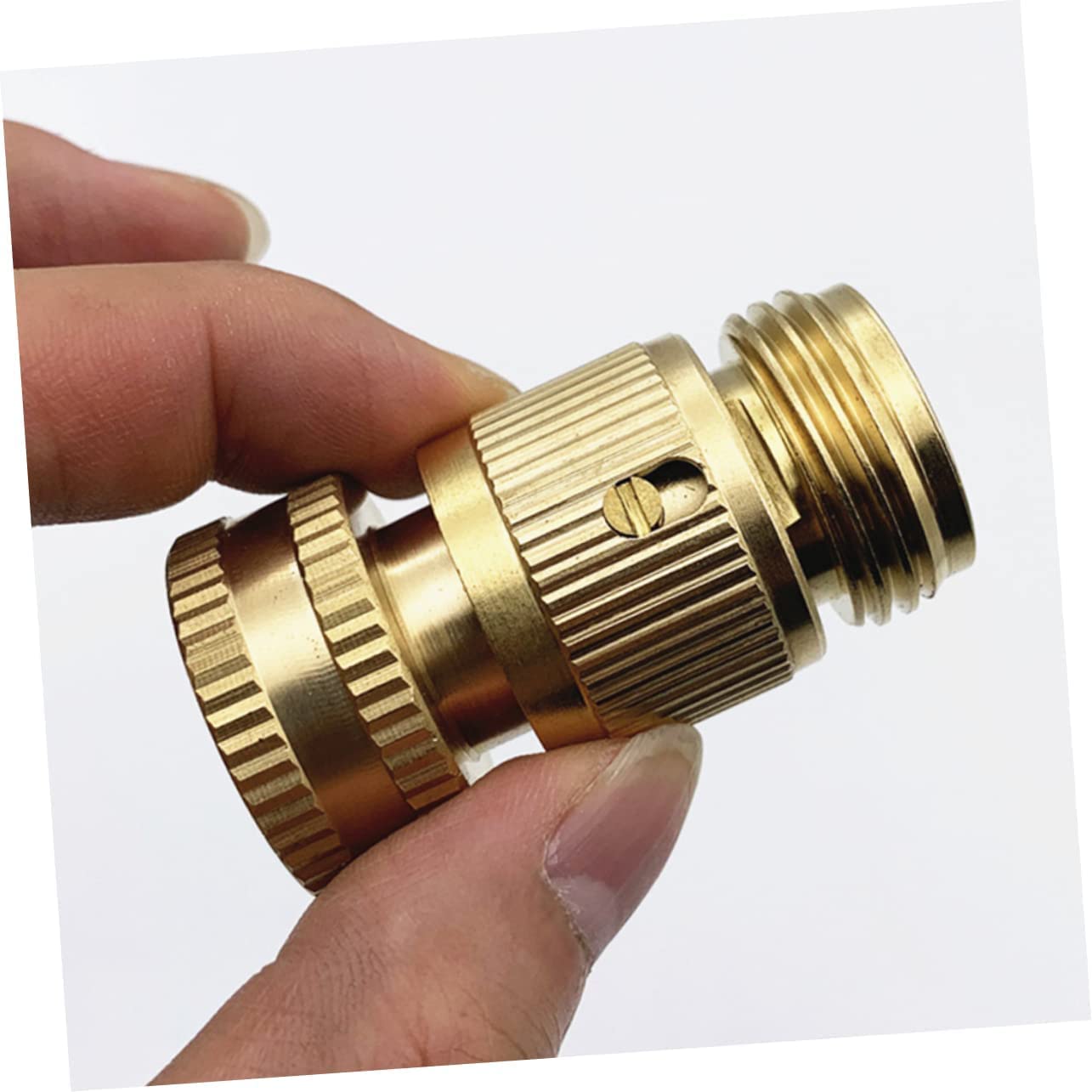 4 Set Raccordo per Tubo dell'Acqua Raccordo per Tubo Flessibile da Giardino Connettore Rapido per Tubo da Giardino Raccordo per Tubo da Giardino Connettore Rapido in Ottone Tubo dell'Acqua Dorato in