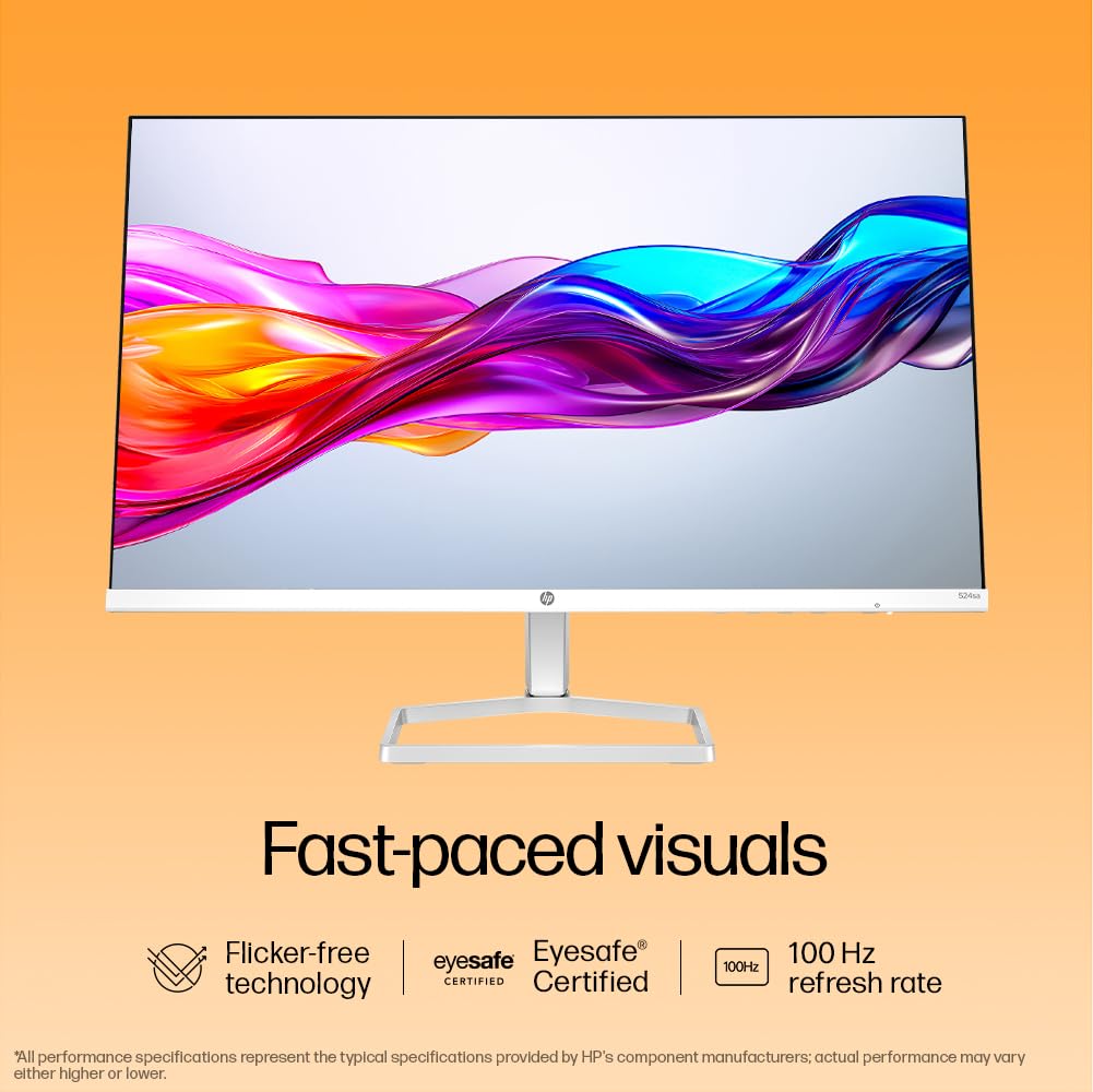 HP Series 5 23.8 inch FHD Monitor with Speakers - 524sa, 23.8inch