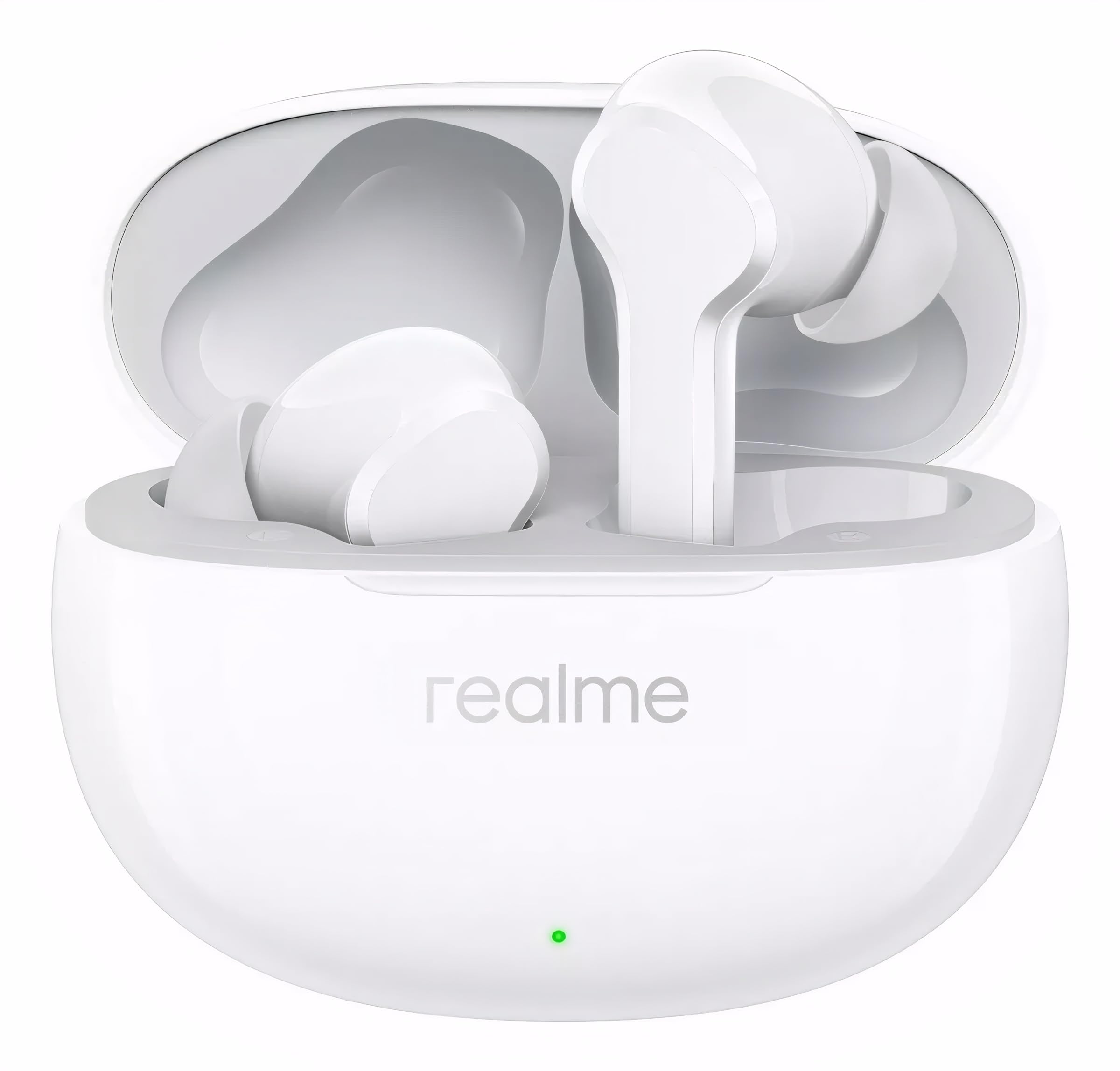 Realme Buds T110 with AI ENC for Calls, Fast Charging Bluetooth Headset (Pop White) - International Version