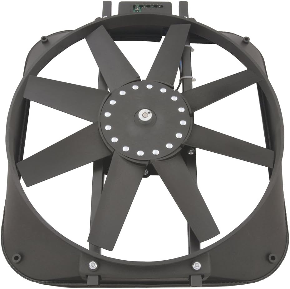 Proform 141-647 15" Diameter 14 Amp 2,800 CFM Electric Fan Kit with Puller and Red Chevrolet Bowtie