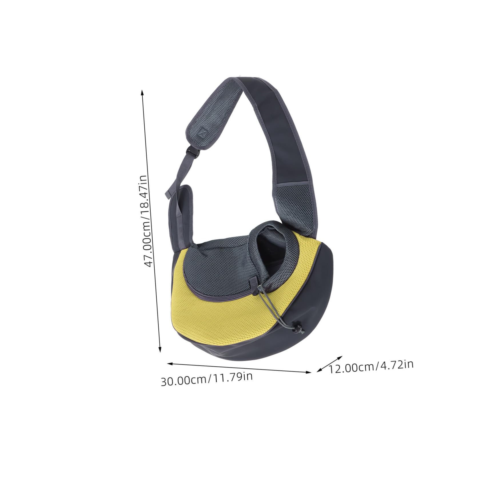 TOBBOMEY Small Dog Sling Carrier Pet Backpack for Puppies and Cats Breathable Mesh Sturdy and Stylish Multi-Functional