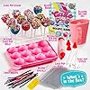 GirlZone Little Choco Delights Maker Kit, Chocolade Maken Set voor Kinderen met Candy Bar Mallen, Lolly Sticks & Wrappers, Leuke Creatieve Activiteit, Verjaardagscadeau voor Meisjes Leeftijd 8