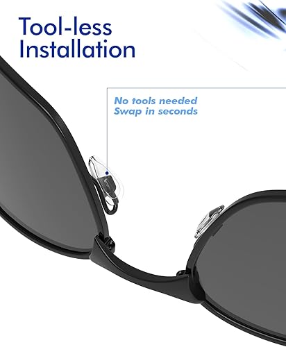 Miniatura 6 de SAUCER Almohadillas de nariz de repuesto para gafas Oakley Contrail OO4147 - 1 par