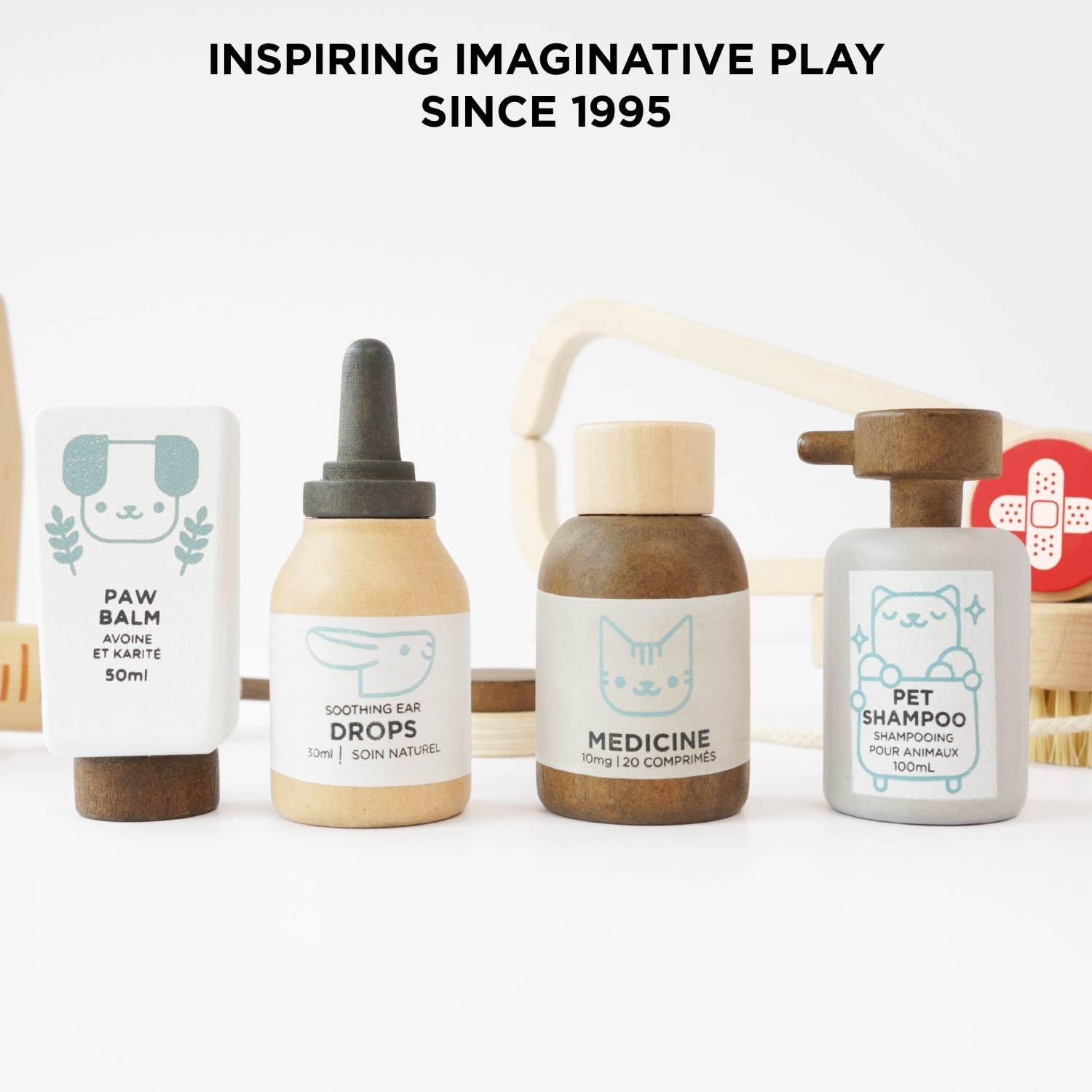 Le Toy Van – Animal Vet Set | Wooden Role Play Set - Suitable for Ages 3+ Years