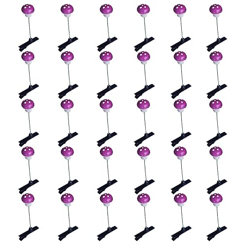 Miniatura 1 de 30 pinzas para el cabello con diseño de hongos para mujeres y niñas, accesorios creativos para el cabello (hongos morado)