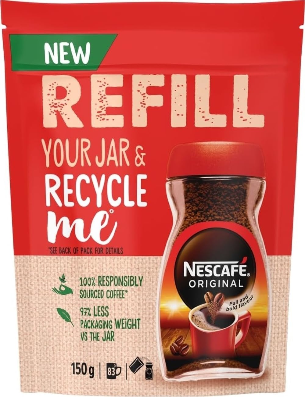 Nescafé Original Coffee Refill 150g
