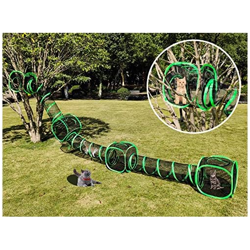 HEYHOME 7 in 1 Compound Pet Play Tunnel House Cat Dog Rabbit Tent