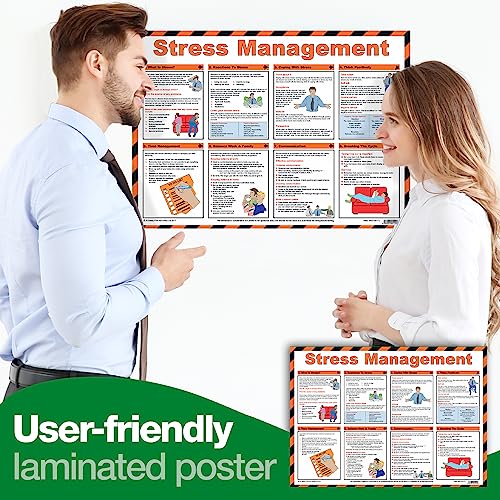 Image of Safety First Aid Group Stress Management Poster - Laminated (59 x 42) cm