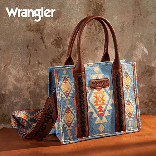 Image of Montana West Wrangler Purse Western Aztec Tote Bag for Women with Guitar Strap | Western, Boho, Aztec, Western, Boho, Aztec