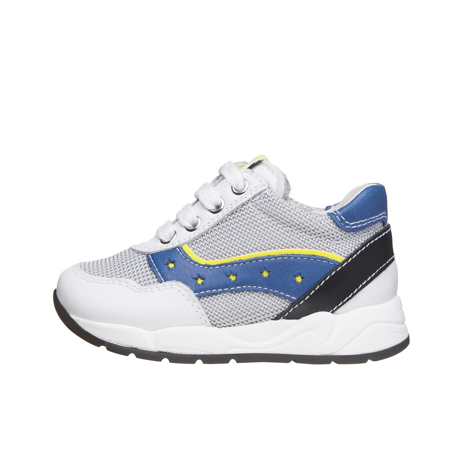 Nero Giardini E023820M baskets basses légères mélange cuir et toile pour jeune garçon - 5