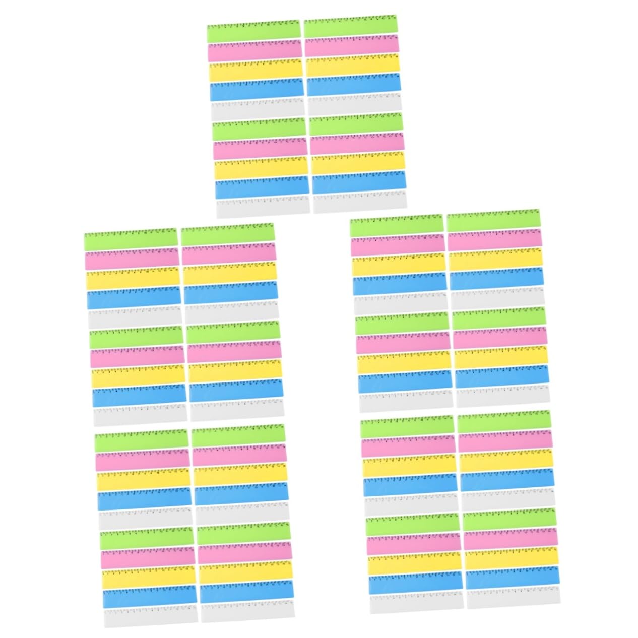 Uonlytech 5 Set Righello Colorato Governate Sovrani Portatili Sovrano Trasparente Sovrano Studente Righelli Colorati Degli Studenti Governante Della Scuola Plastica 25 Pezzi * 5