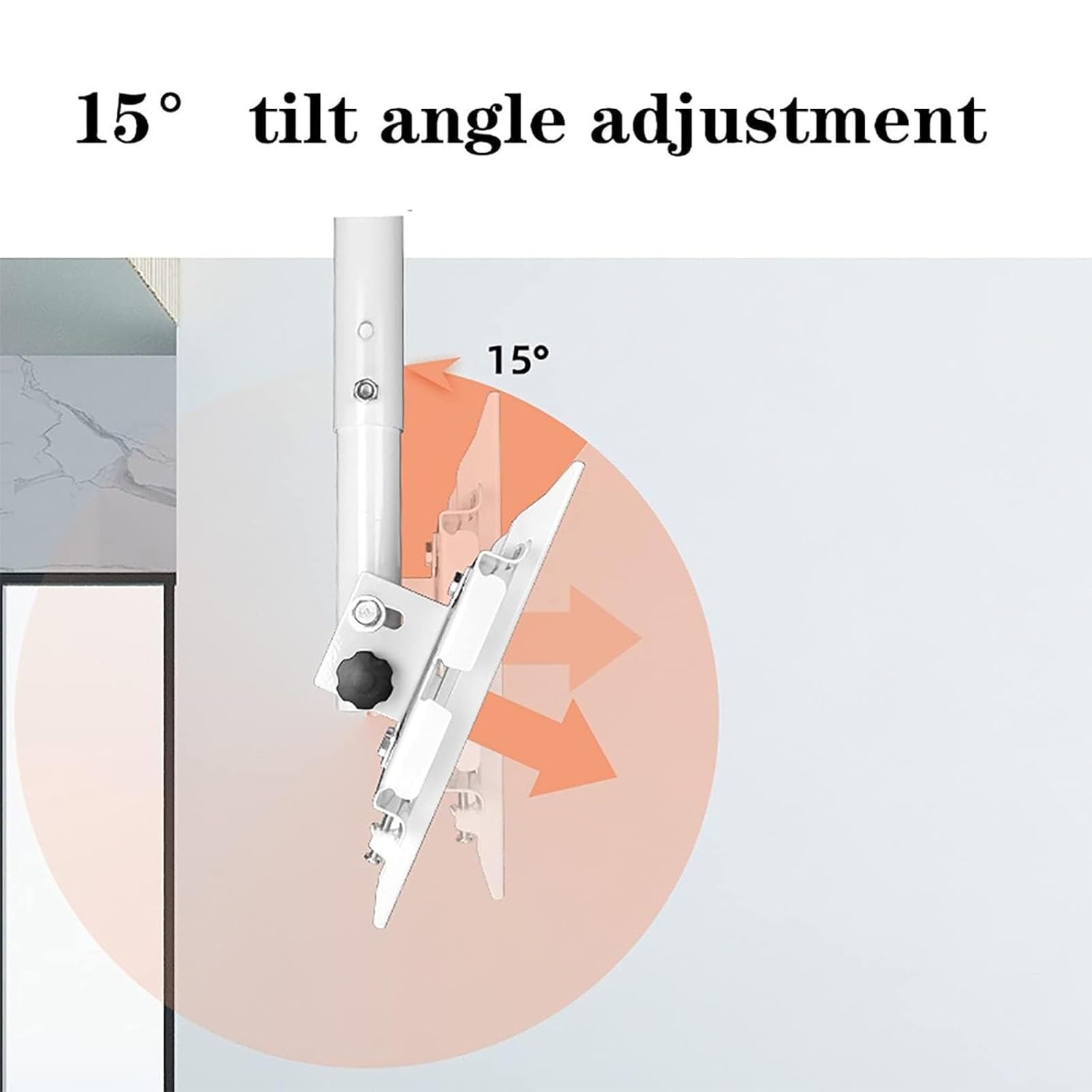 Supporto TV da Soffitto Girevole Telescopico, Supporto TV LCD da Soffitto, Supporto TV da Soffitto Girevole E Regolabile in Altezza E Inclinazione, per TV da 32 A 55 Pollici(1M)