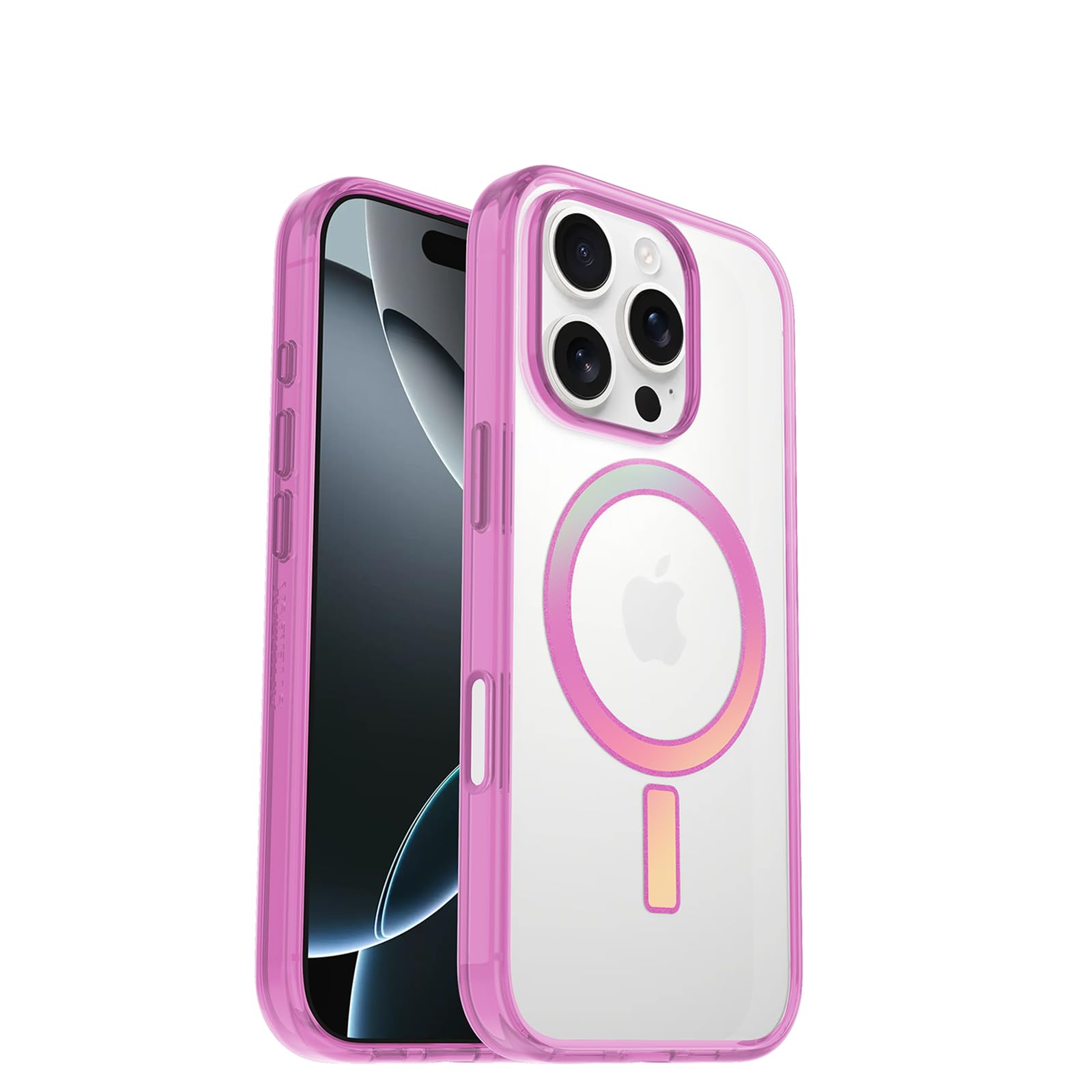 OtterBox Clear Case Series z MagSafe na iPhone 16 Pro, odporny na upadki, ultracienki, ochronny cienkie etui, przezroczysty, 3x Przetestowane Zgodnie ze Standardami Wojskowym, Rosefinch