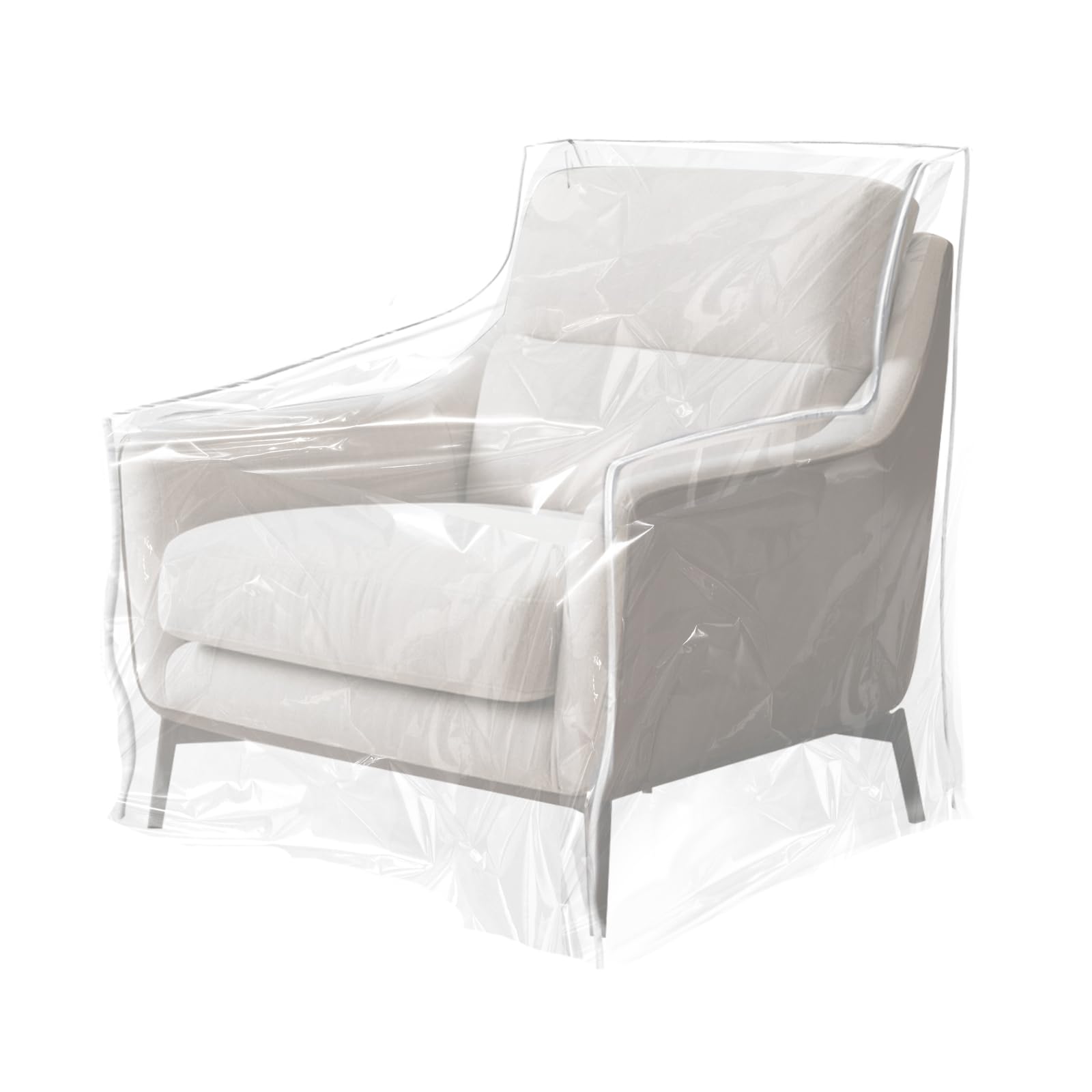 Plastic Recliner Chair Cover,1.5mm Thickened Furniture Covers for Moving Storage,Armchair Covers,Chair Slipcovers,Waterproof Sofa Couch Cover to Prevent Cat Dog Pets Scratching