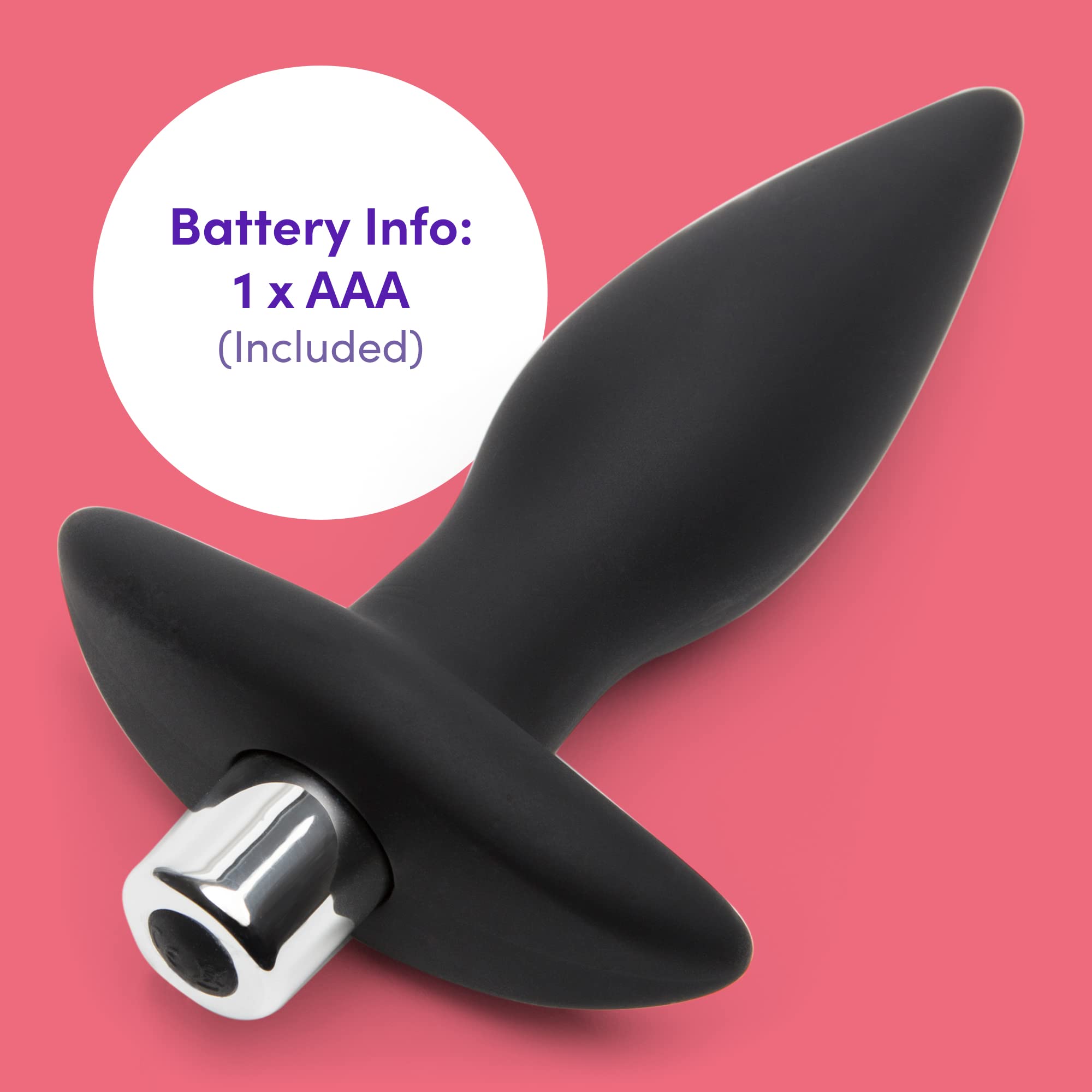 Lovehoney Booty Shaker Vibrating Butt Plug - 4 Inch Silicone Anal Plug -  with Remote Control & Waterproof