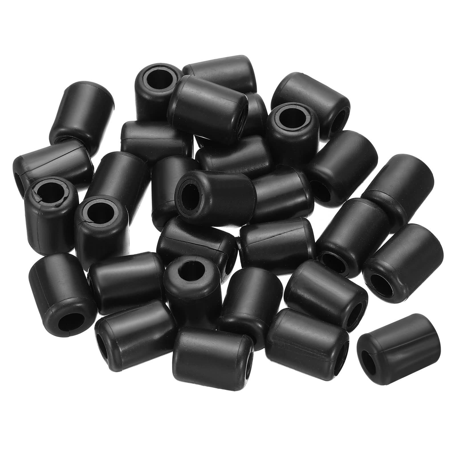 Photo 1 of PATIKIL Kitchen Sink Rack Feet, 30 Pack 5mm ID x 10mm OD Plastic Sink Replacement Feet Wire Bumpers Protector for Protective Sink Grid, Black