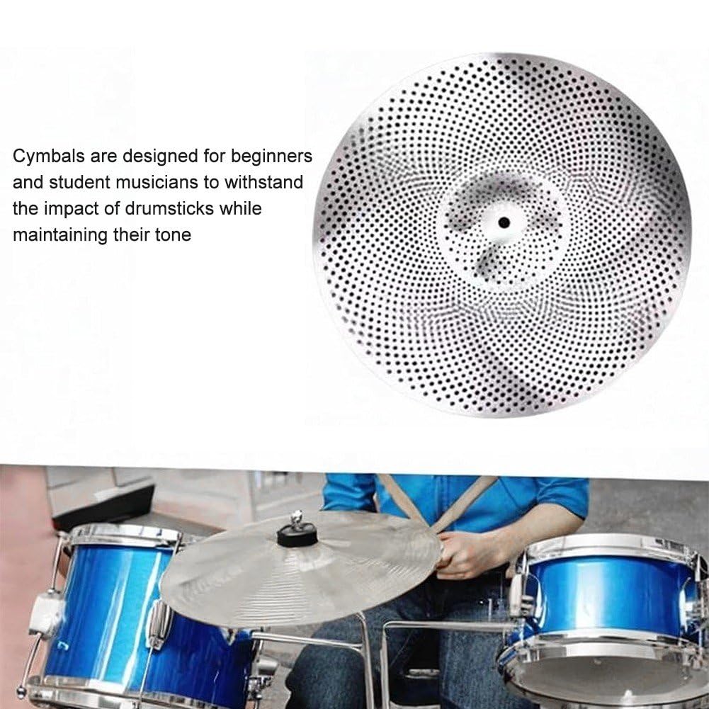 Cymbales De Batterie À Faible Volume, Cymbales De Pratique À Faible Volume, Cymbales Muettes À Percussion, Accessoire De Pièce pour Instrument De Musique