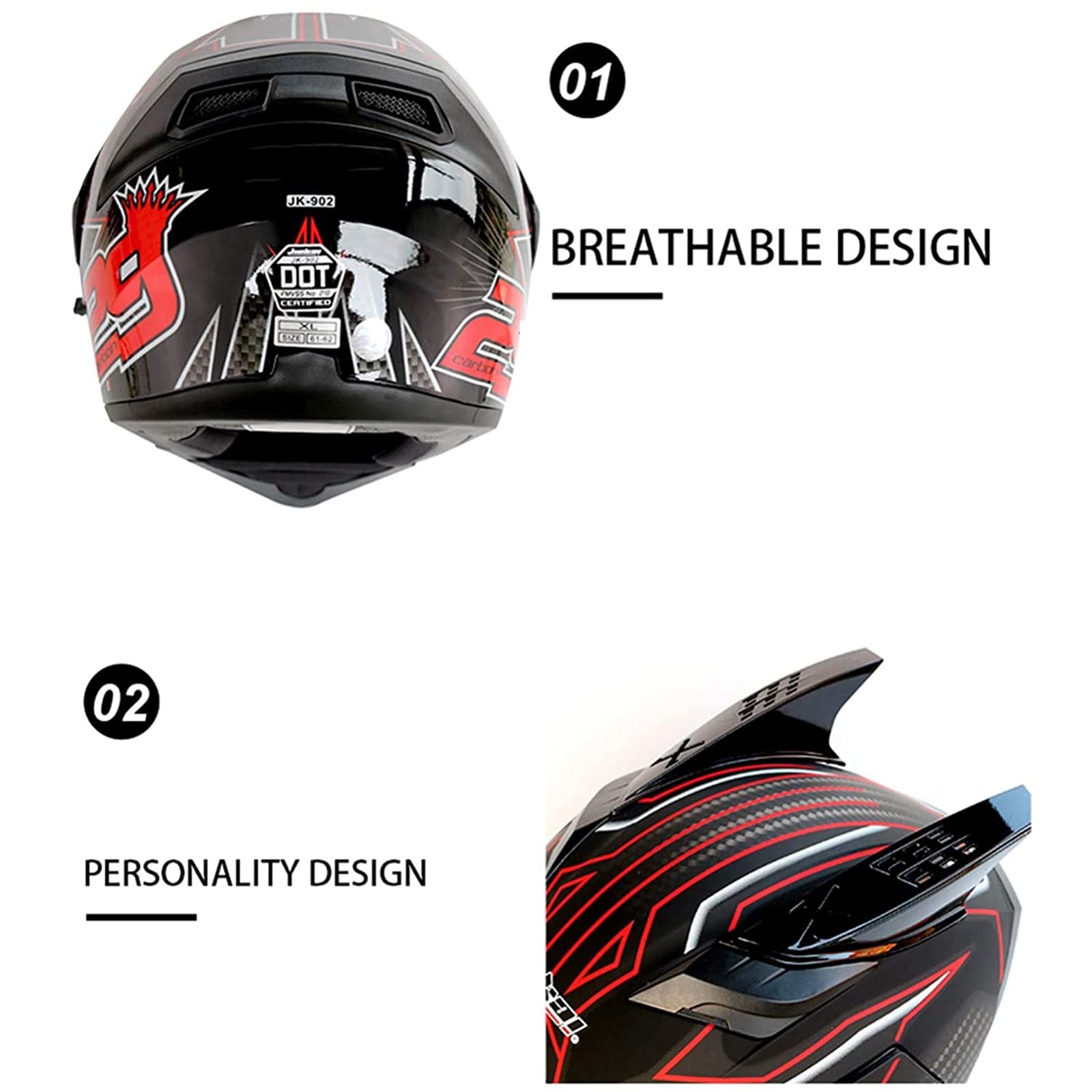 Casque Moto Bluetooth Modulable ECE Homologué - Casque Intégral Flip-Up Avec Double Visière