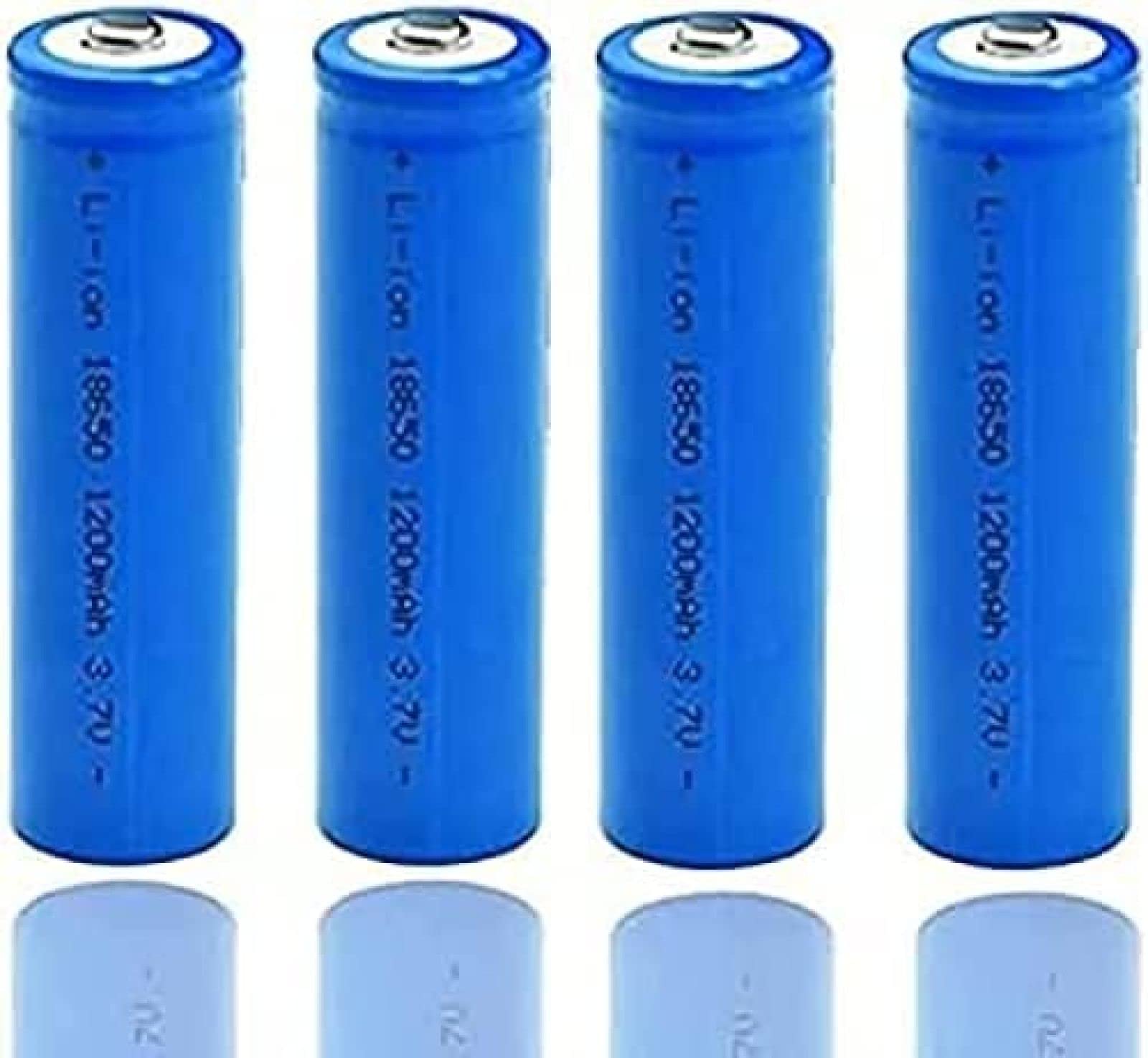 ZRED4pcs Rechar Homebasic Batteries 1200Mah Rechar Battery,Large Capacity 1200Mah 3.7V Battery Button Top 3.7V Battery Ion Battery Used to Charge The Led Flashlight