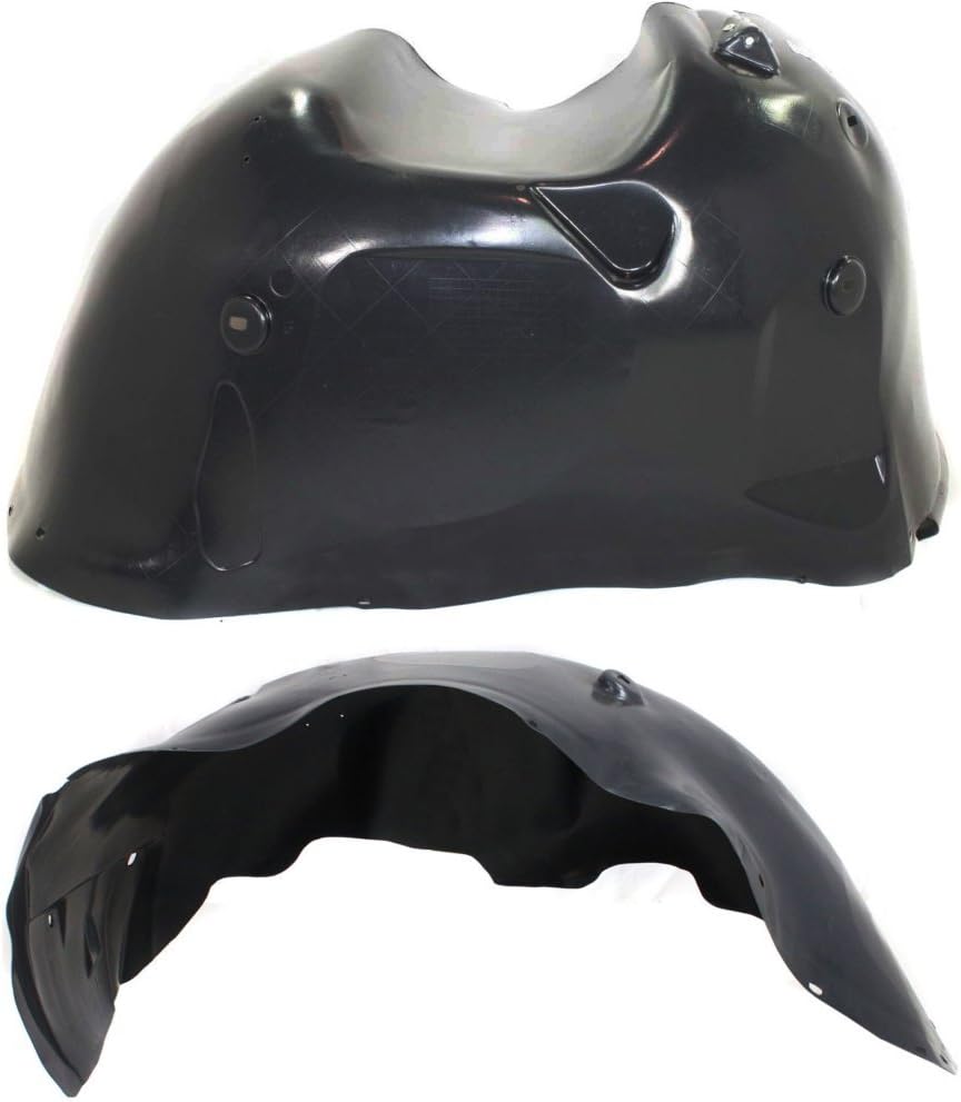 Evan-Fischer Fender Liner Compatible with 2007-2010 Chevrolet Silverado 2500 HD/3500 HD Plastic Set of 2 New Body Style Front Passenger and Driver Side