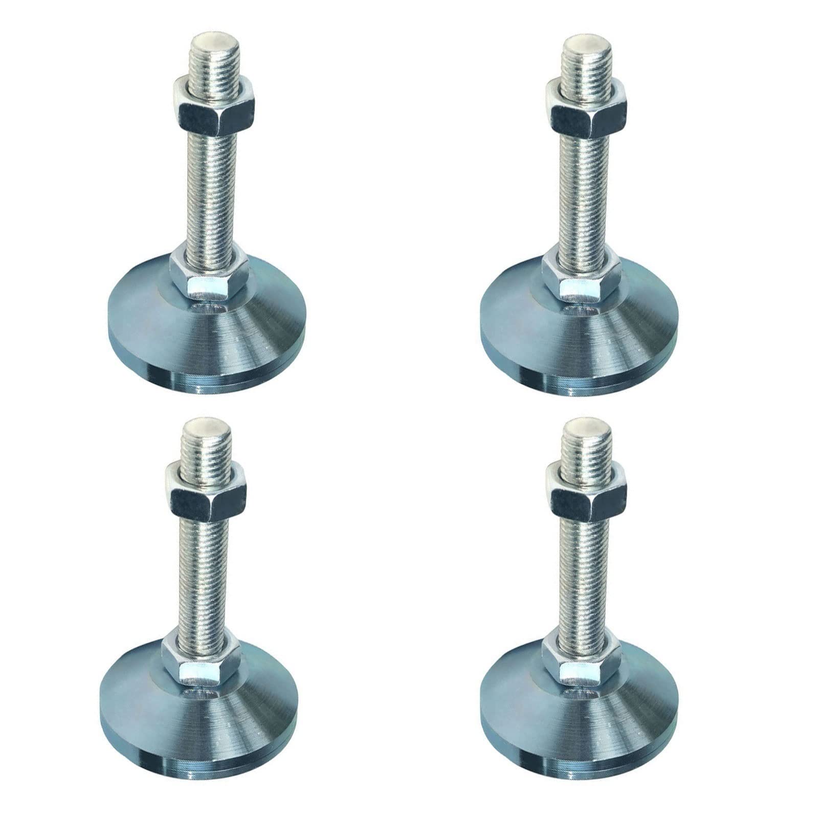 Niveladores de muebles, 4 piezas de rosca M12 ajustables, nivelador antivibración, patas de nivelación mecánicas horizontales, patas de soporte de acero