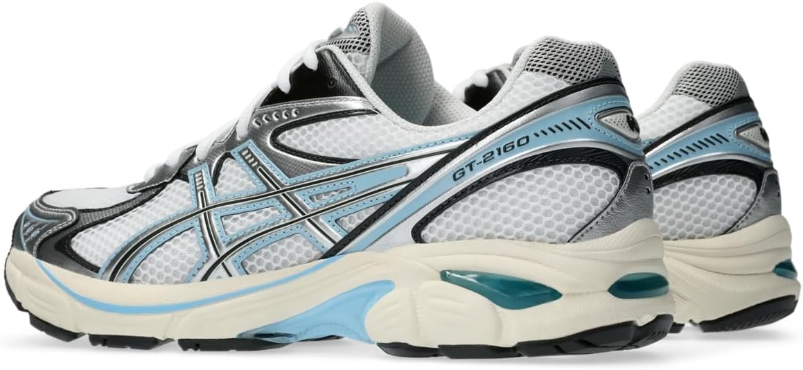 ASICS GT-2160 Unisex Sneakers, White/Pure Silver, 7 US Women/5.5 US Men - Image 4