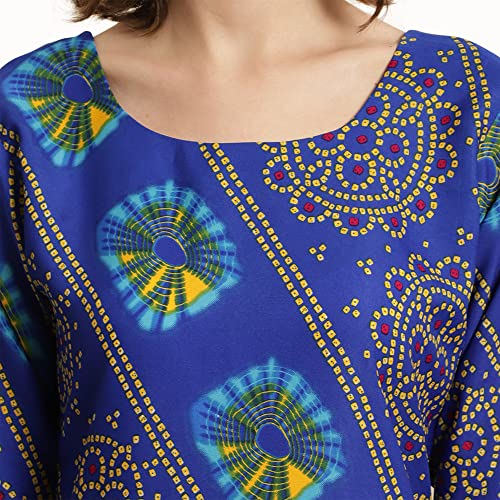 Image of Pinkmint Women's Crepe Digital Printed Straight Kurta