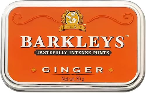 Barkleys Ginger Flavor Intense Mint Candy in Tin 50 g