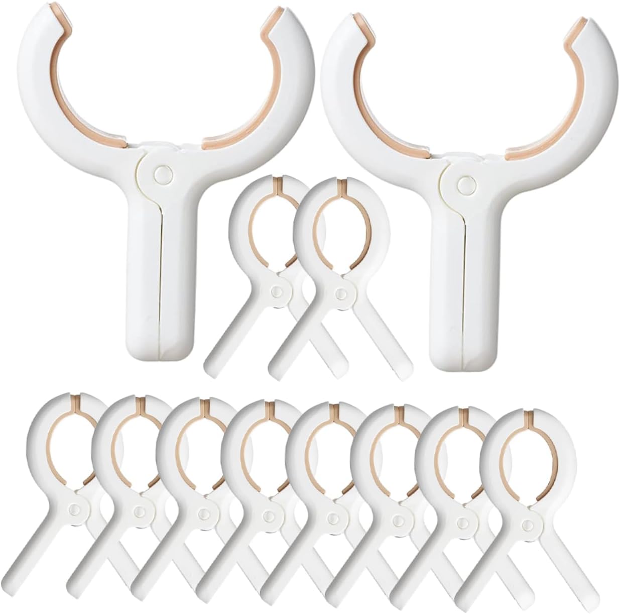 12Pcs Windproof Clothes Clips for Quilts Blankets and Laundry Multifunctional Clothespins for Home Office Travel and Camping Use